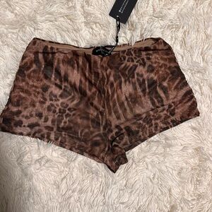 White Fox Boutique Wild Print Shorts